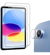 ProCase 2+3 Pack Tempered Screen Protector for iPad (A16) 11th 2025 / iPad 10th Generation with C...