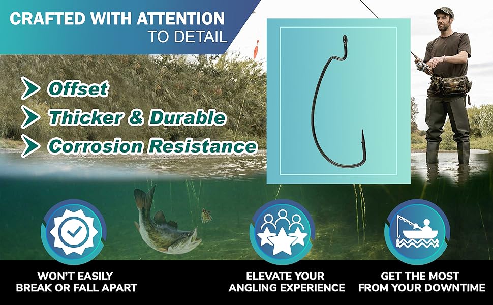 EWG offset worm hooks
