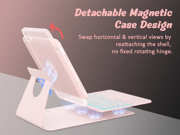 detachable magnetic case horizontal &amp; vertical 