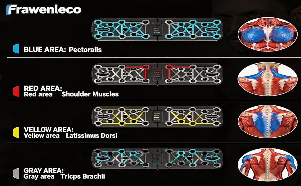 FRAWENLECO Foldable Push Up Board