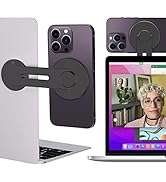CloudValley Magnetic Laptop Phone Holder, Adjustable Continuity Camera Mount Compatible with MagS...