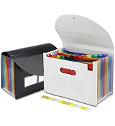 NAFY Accordian File Organizer, 13 Pockets Expanding File Folders, According File Organizer Portab...