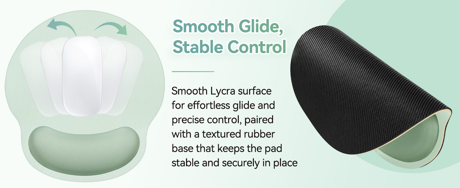 mouse mat with wrist support