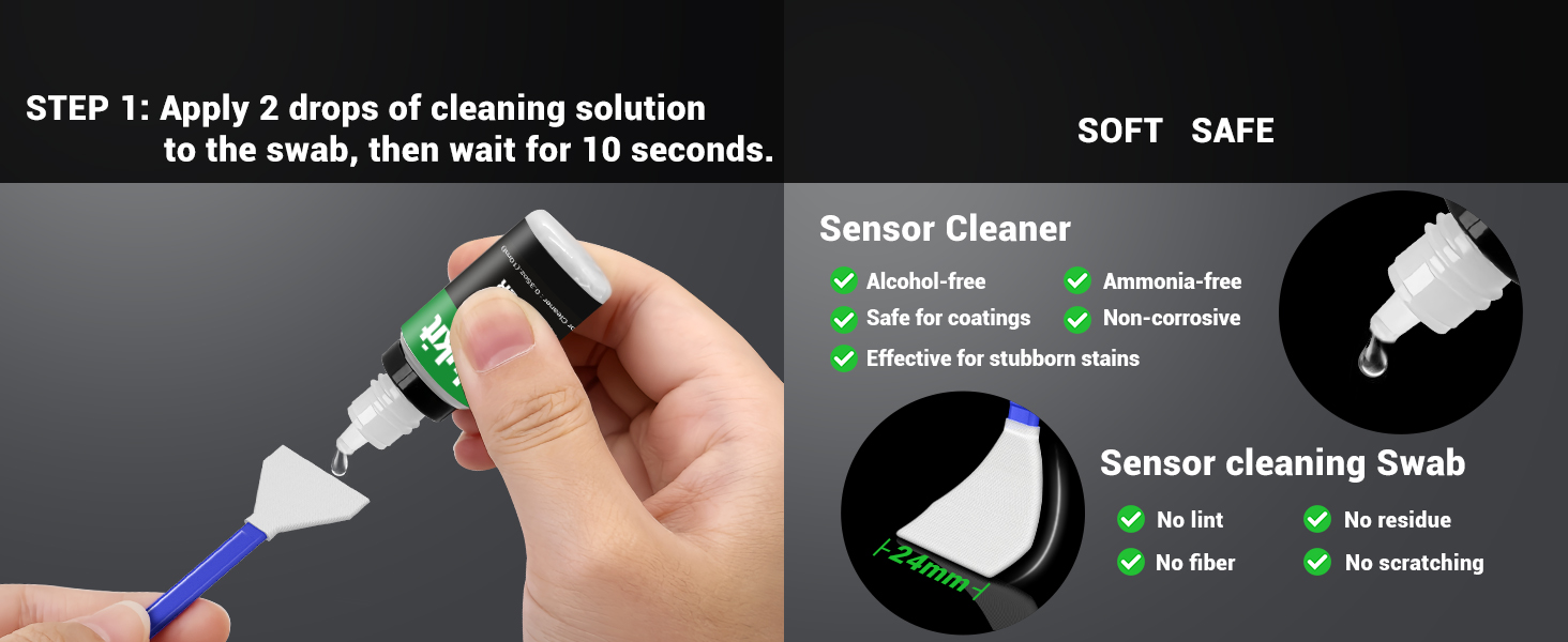 camera sensor cleaning kit