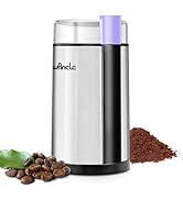 Coffee Grinder, Wancle Electric Coffee Grinder, Quiet Spice Grinder, One Touch Coffee Mill for Be...