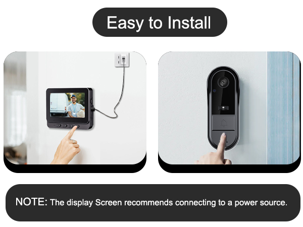 timbre con camara para puerta inalambrico video doorbell wireless no subscription intercom 