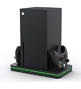 CODOGOY Vertical Charging Stand with Cooling Fan, Compatible with Xbox Series X/S Console and Con...