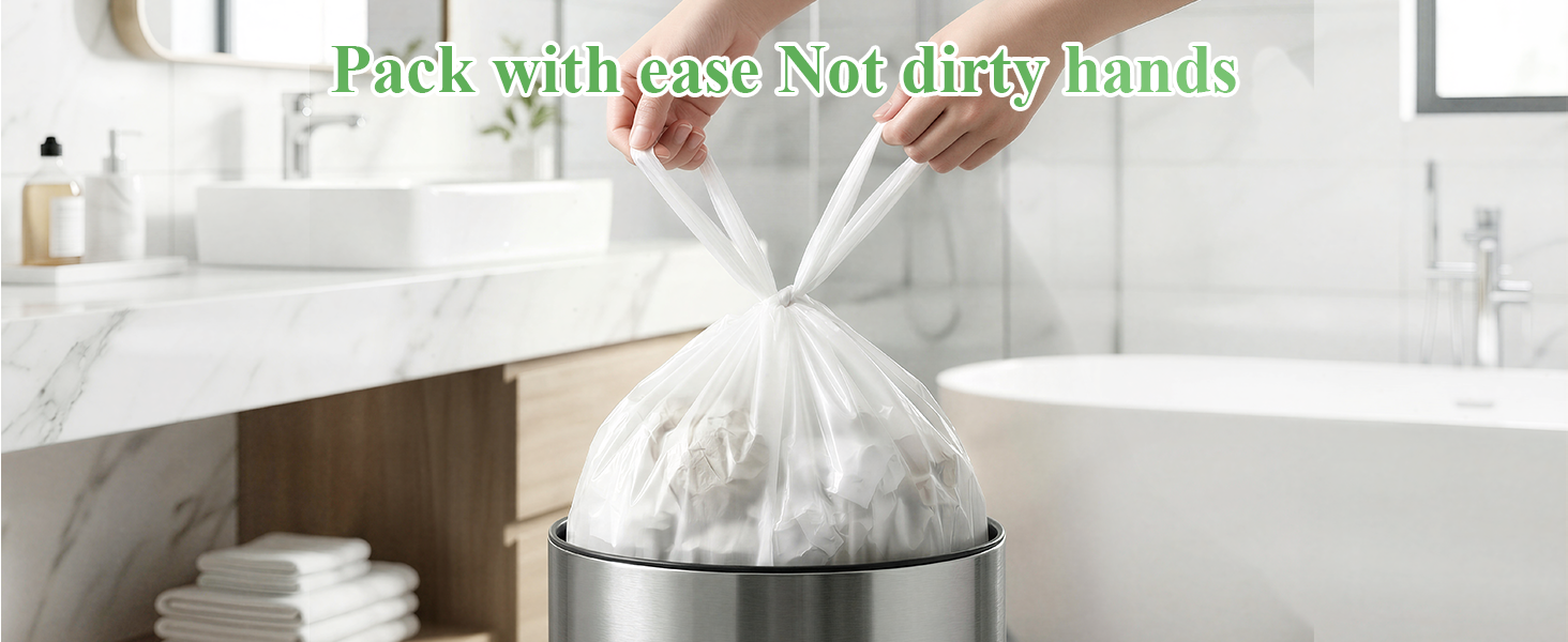 Vincereon Small Bathroom Garbage Bags