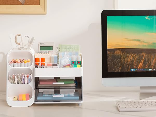 HBlife Desk Organizer with Pen Pencil Holder