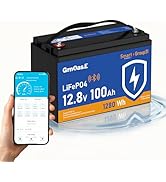 12V 100Ah LiFePO4 Battery with Bluetooth Trolling Motors, Group 31 Lithium Batteries Built-in 100...