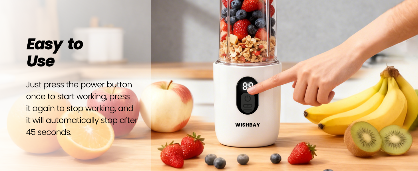 Portable Blender Personal Blender for Shakes and Smoothies with 16 Blades Small Mini Juicer