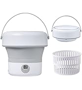 MEHIDFY Portable Washing Machine, 4.8L Foldable Mini Washing Machine, Portable Washer, Intelligen...