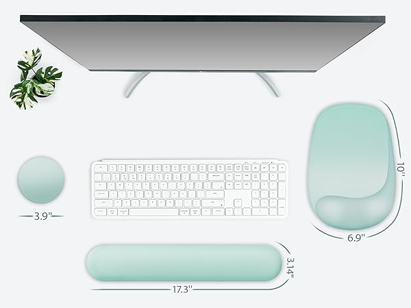 3-in-1 Gel Memory Foam Mouse Pad