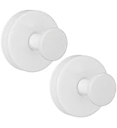 ZESLMG Suction Cup Wall Hooks for Shower, Bathroom, Kitchen, Glass Door, Mirror, Tile – Loofah, T...