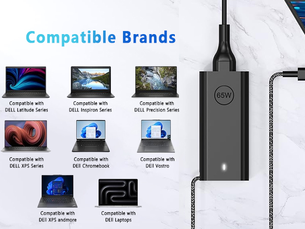 dell 65 w ac adapter,dell 130w laptop charger usb c,usb-c charger,laptop chargers &amp; adapters