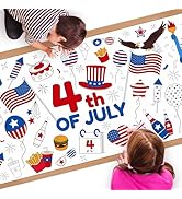 Childom 1 Pack Fourth of July Coloring Tablecloth for Kids,4th of July Crafts for Kids 30