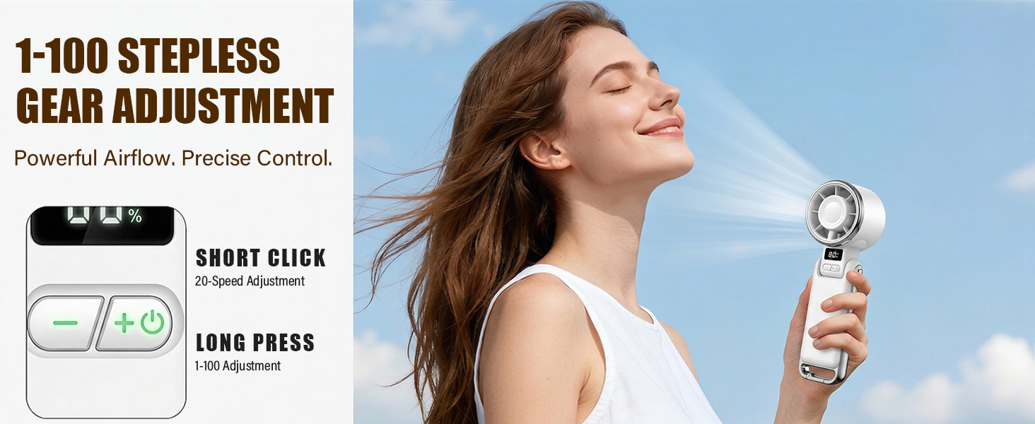 handheld fan portable
