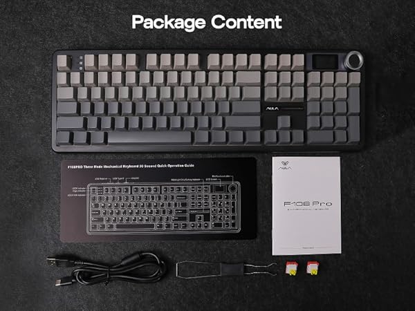 F108 PRO Full Size Wireless Mechanical Keyboard