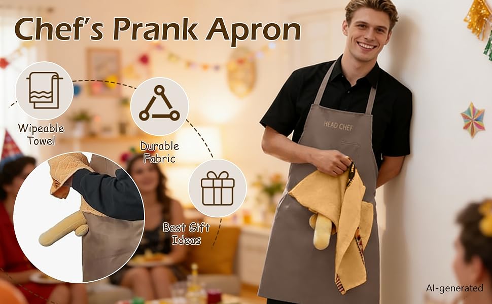 Grilling Apron with a Fun Prank Twist