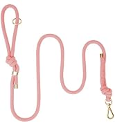 Sunraymascota 5FT No Pull Dog Leash for Medium Large Dogs - Rope Leash with Non Slip Handle &amp; Met...