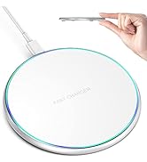 Wireless Charger Compatible with iPhone 15 14 13 12 11 Pro Max/Mini/Plus/XR/X/8, 15W Max Fast Wir...