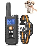 Dog Shock Collar for Small Dogs – 3300FT Long Range IP67 Waterproof Rechargeable Dog Training Col...