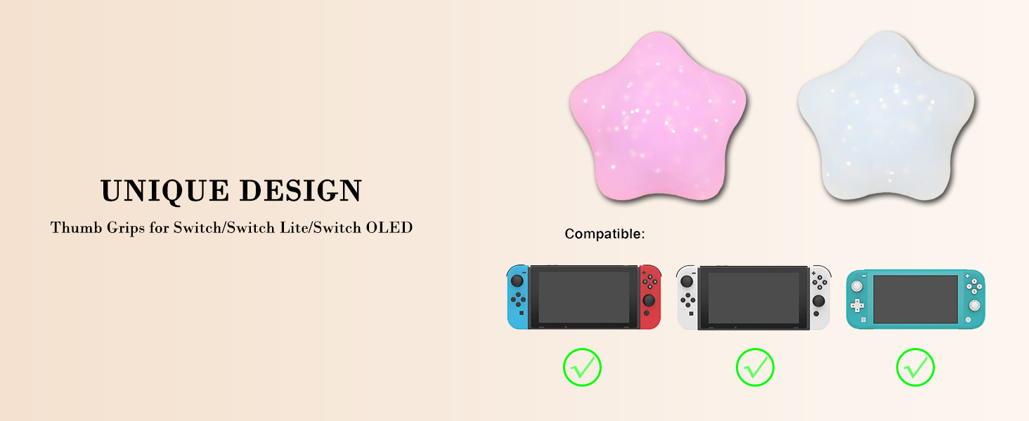 switch thumb grips caps joycon button cover glitter bling star