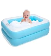 CHICLIST Inflatable Kiddie Pool Baby Pool Swim for Kids Kids, Easy Set for Backyard Summer Outdoor