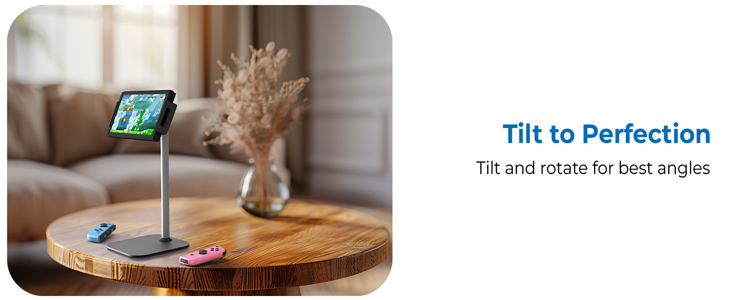 Adjustable iPad tripod stand, versatile tripod for iPad gaming and sturdy rotating tablet stands