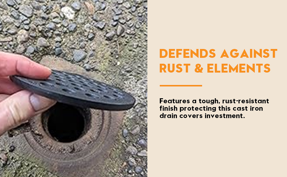 6.5 Inch Cast Iron Drain Covers