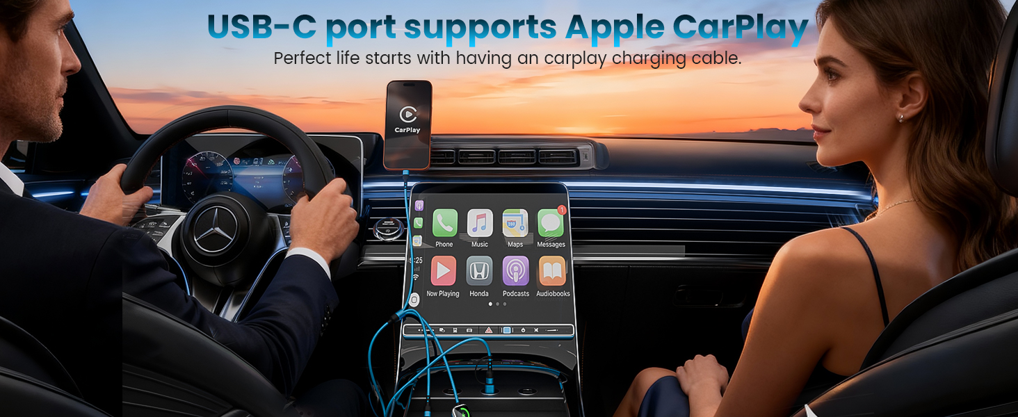 RV Travel Charger with CarPlay Function