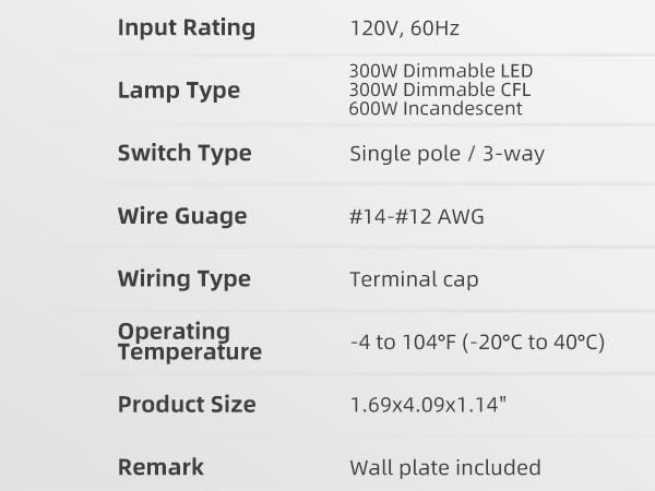 3 way dimmable light switch