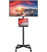 La Jaco Mobile TV Stand for 23-60 Inch LCD LED Flat Curved Panel Screens TVs, Rolling Floor TV Ca...