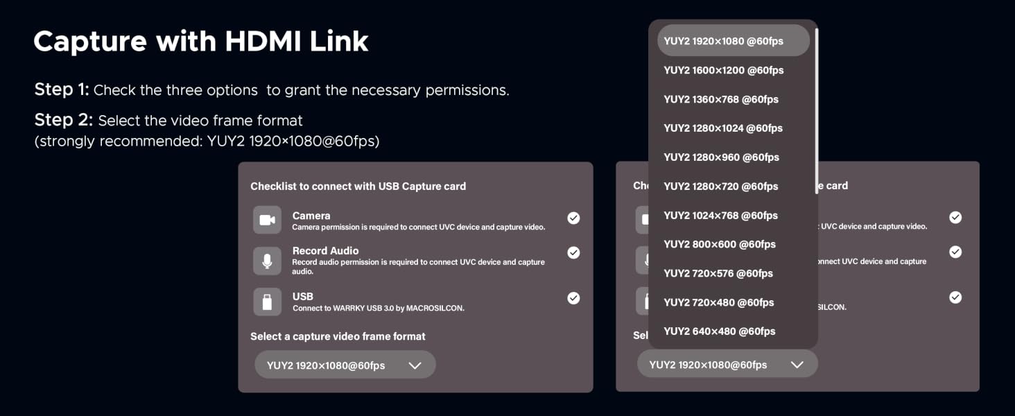 video capture card capture with hdmi link on oculus quest