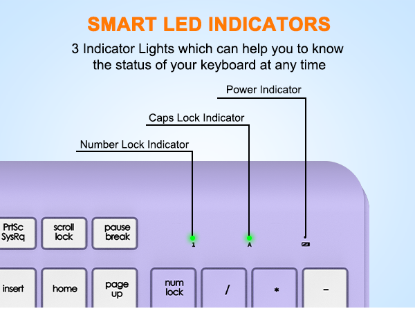 Wireless Keyboard and Mouse Combo, Full Size Silent Ergonomic Keyboard Mouse