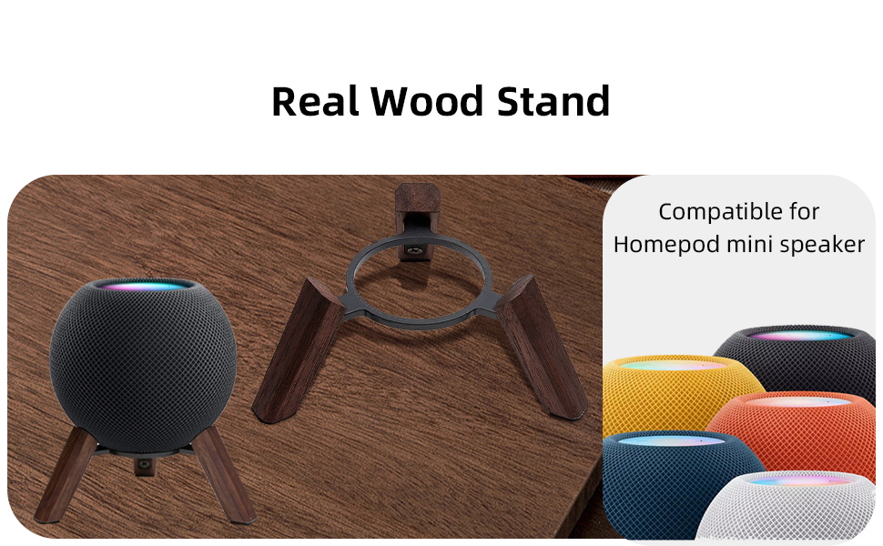 Real Wood Stand Compatible forHomepod mini speaker