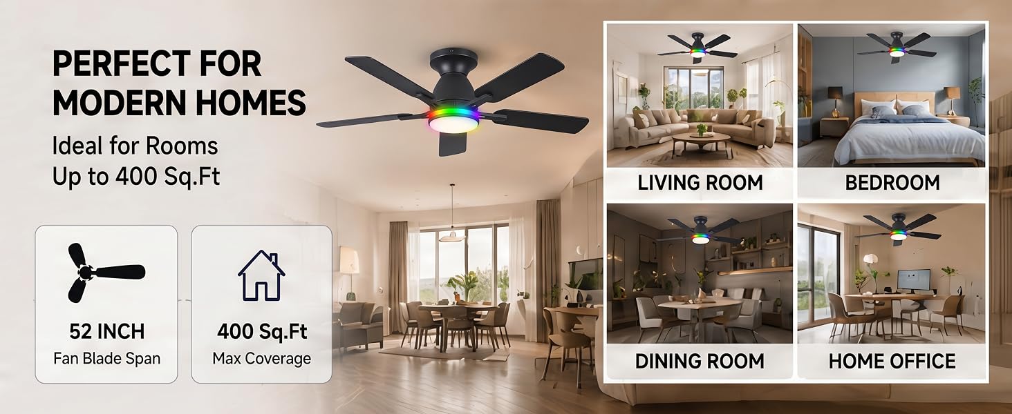 RGB Ceiling Fan