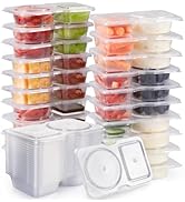 Reusable Snack Containers with Lids 20Pcs,New Snack Containers,Snackle Box Container Portion Cont...