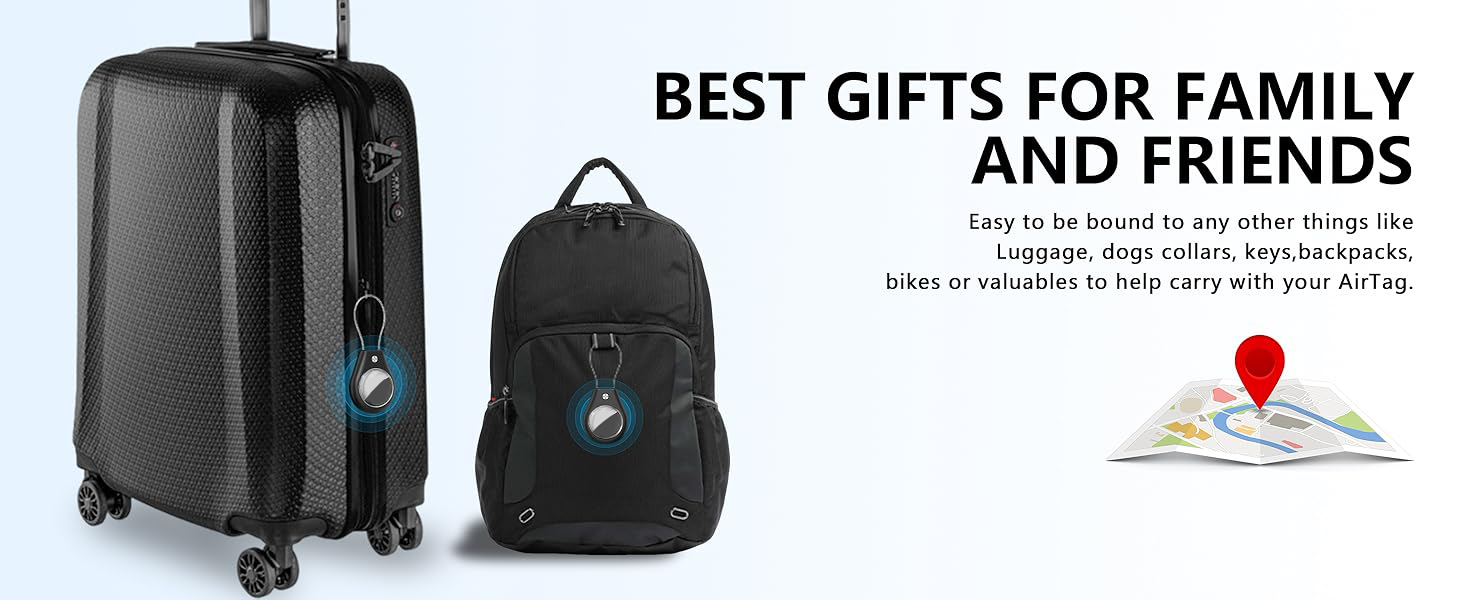 Airtag Keychain with Secure Lock