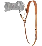 Padwa Lifestyle Single Leather Camera Harness Strap for One Camera - Professional Single Full Gra...