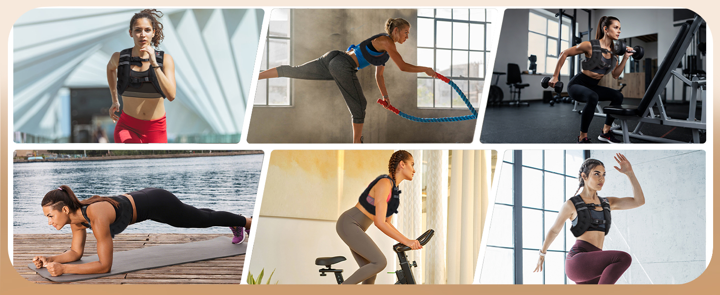 weighted vest woman men running walking strength training rucking