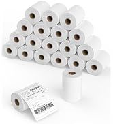 4x6 Thermal Labels Roll – 20 Rolls, 250 Labels/Roll – Perforated &amp; Strong Adhesive Shipping Label...