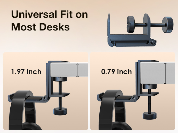 Foldable Headset Holder Clamp