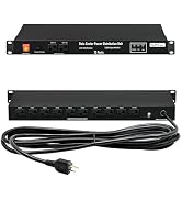 1U PDU Network Servers Surge Protector Power Distribution Unit 12-Outlet, 120V 20A, 3600 Joules 1...