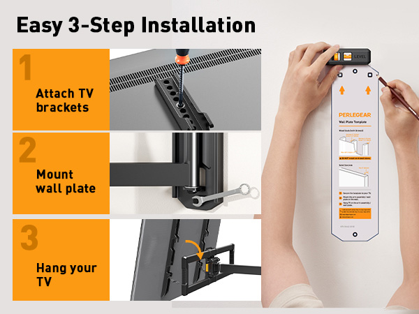 long arm tv wall mount