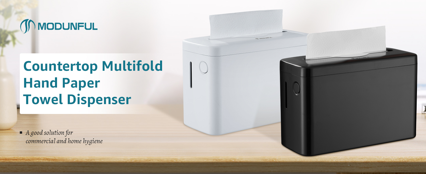 modunful multifold bathroom paper towel dispenser countertop