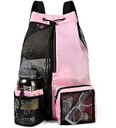 BeeGreen Drawstring Backpack Sports Bags Gym Gear Backpack for Men Women Swim Bags for Swimmers P...