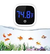 LOFICOPER Digital Aquarium Thermometer, Stick-on Fish Tank Thermometer, Tank Temperature Sensor w...