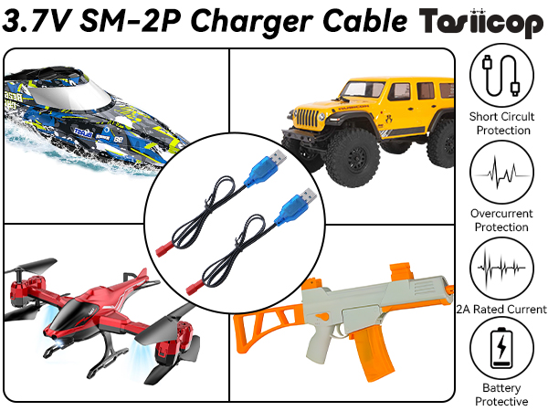 3.7V Lipo Battery Charger JST 2P Cable11