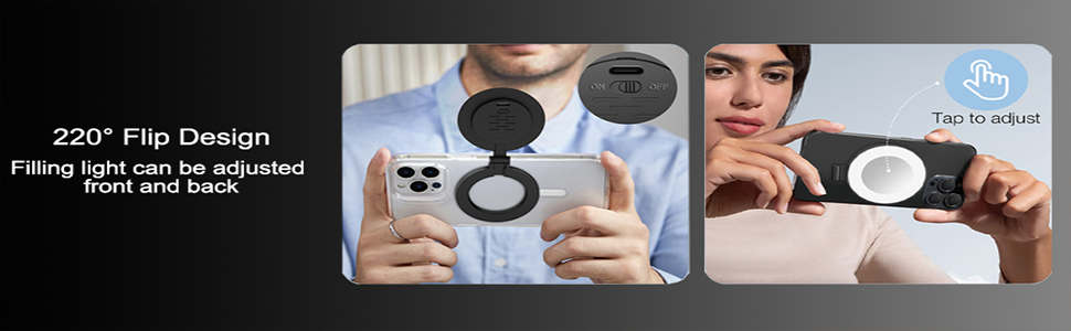 magnetic selfie light for iphone